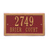 Double Line Standard Wall Address Plaque