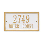 Double Line Standard Wall Address Plaque