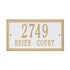 Double Line Standard Wall Address Plaque