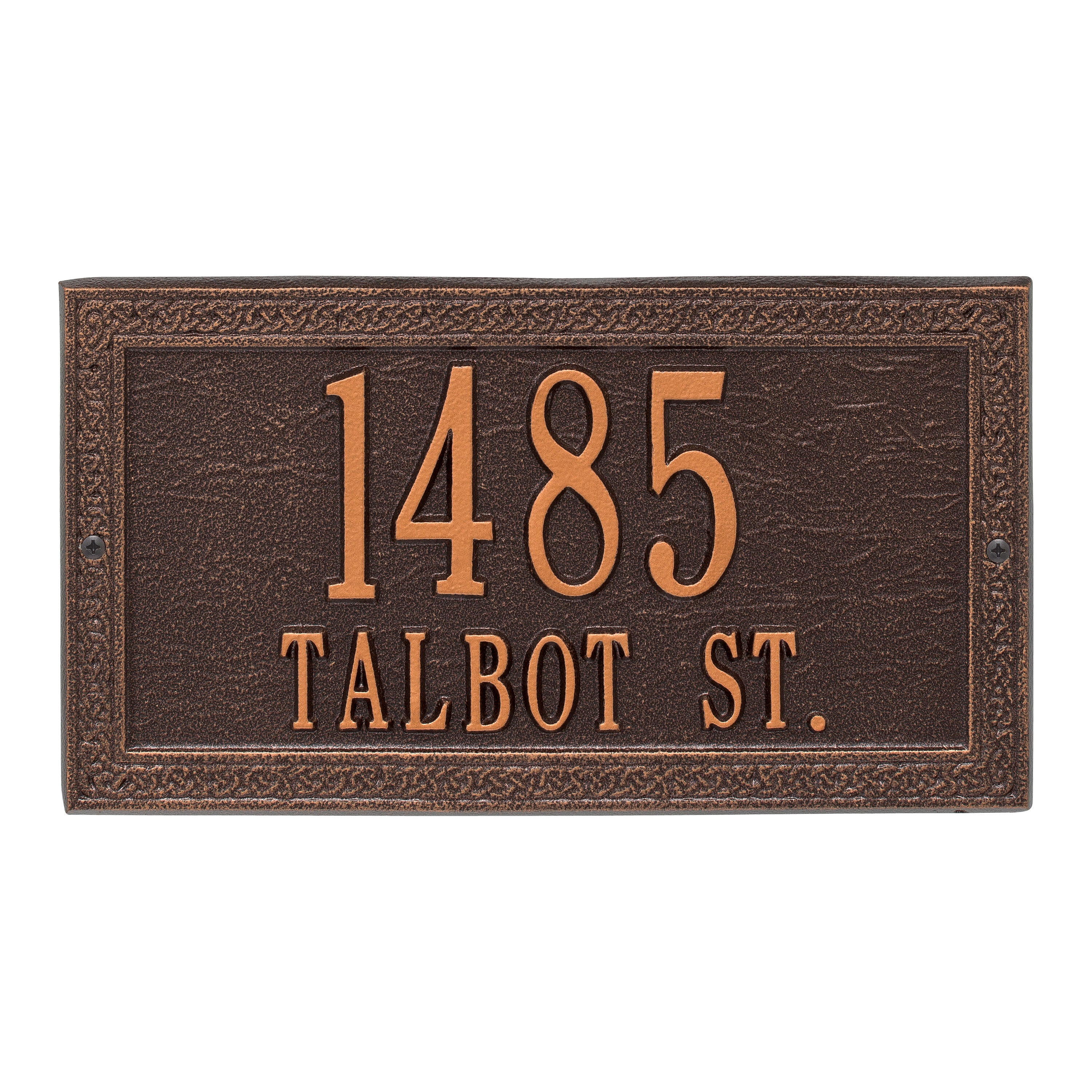 Celtic Cornerstone Wall Address Plaque