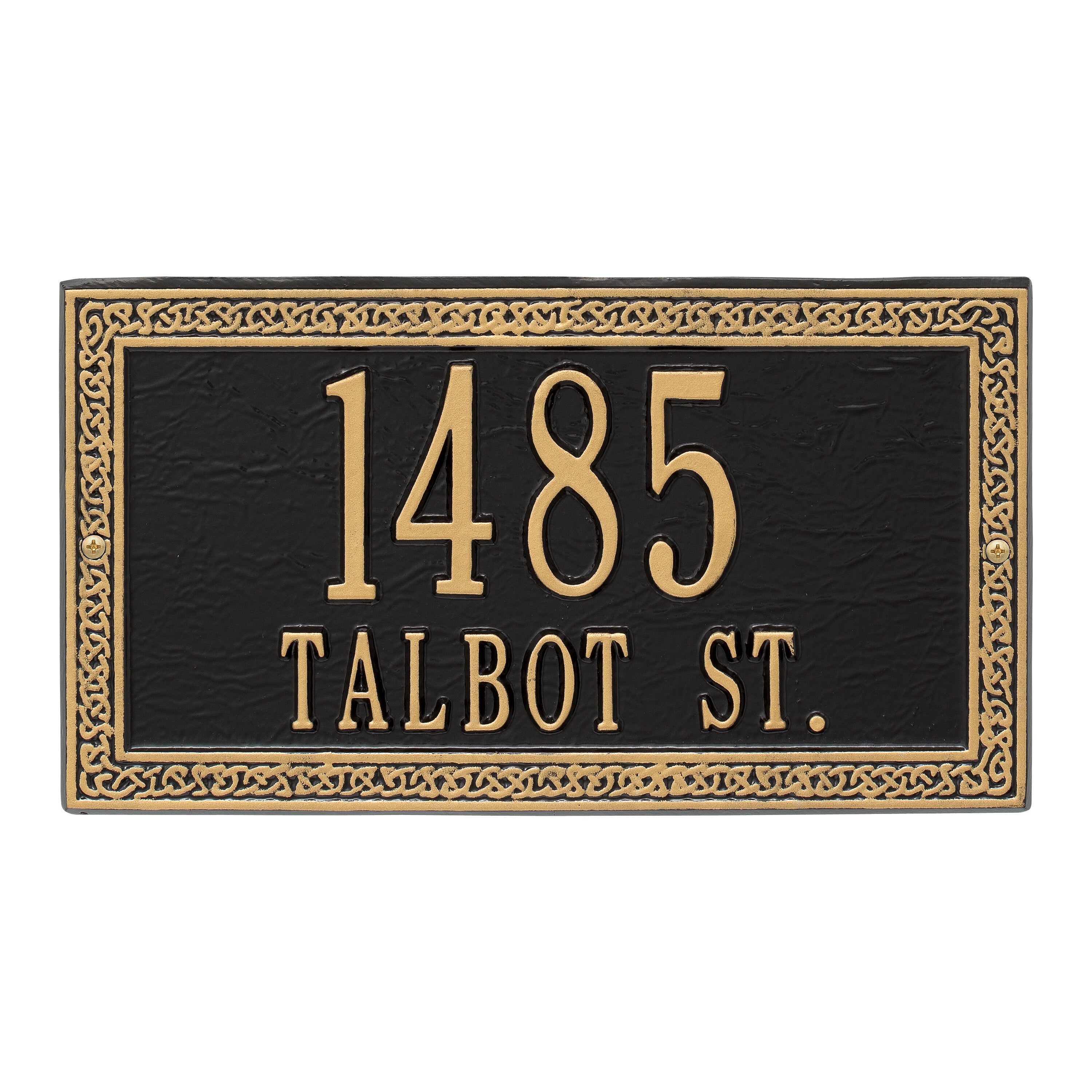 Celtic Cornerstone Wall Address Plaque