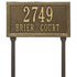 Double Line Standard Lawn Address Plaque