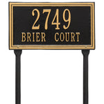 Double Line Standard Lawn Address Plaque