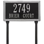 Double Line Standard Lawn Address Plaque