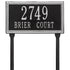 Double Line Standard Lawn Address Plaque