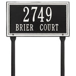 Double Line Standard Lawn Address Plaque