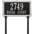 Double Line Standard Lawn Address Plaque