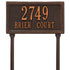 Double Line Standard Lawn Address Plaque