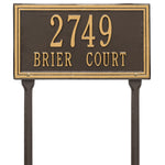 Double Line Standard Lawn Address Plaque