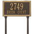 Double Line Standard Lawn Address Plaque