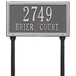 Double Line Standard Lawn Address Plaque