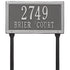 Double Line Standard Lawn Address Plaque