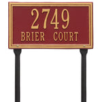 Double Line Standard Lawn Address Plaque