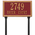 Double Line Standard Lawn Address Plaque