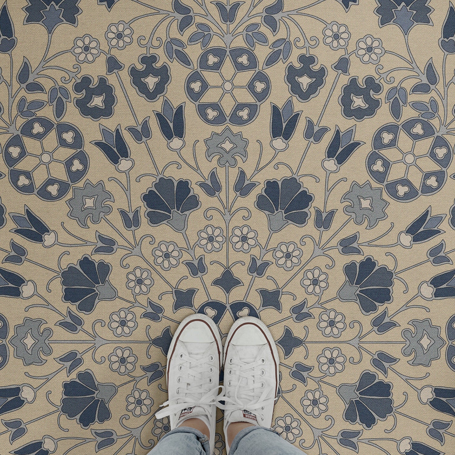 Biltmore - Arabesque Bloom - Indigo Linen