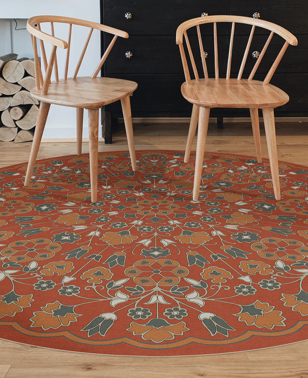 Biltmore - Arabesque Bloom - Vermilion Slate