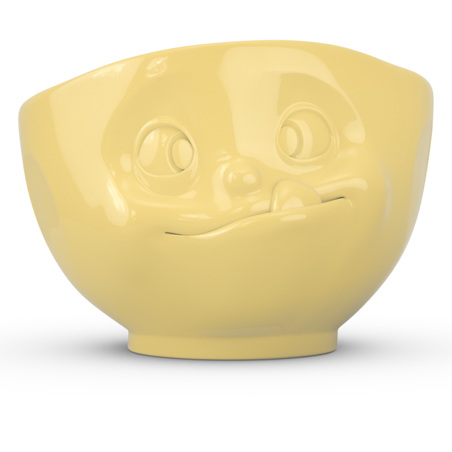 Tasty Face - Yellow 16 oz. Bowl
