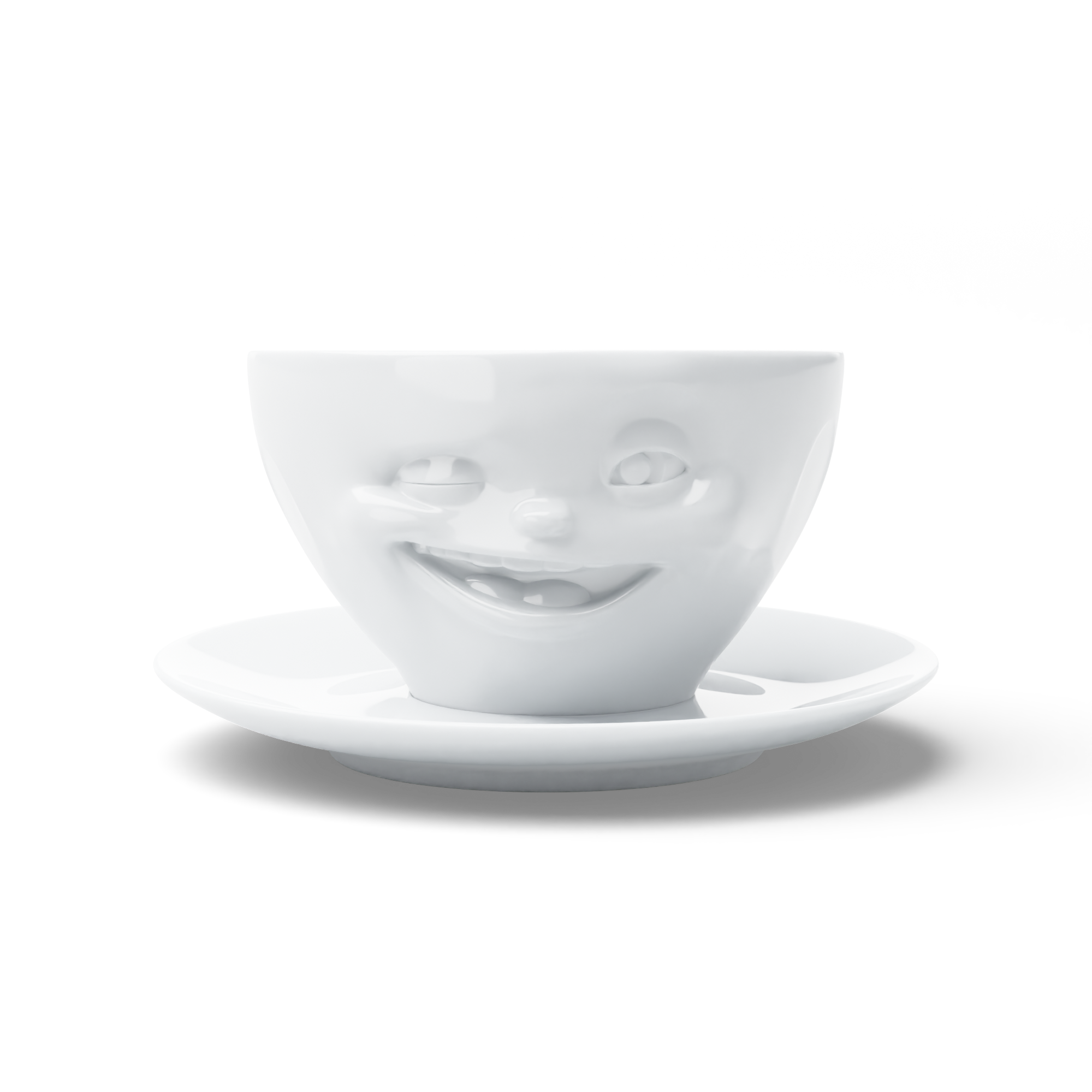 Winking Coffee Cup & Saucer | TASSEN Made in Germany by Fiftyeight Products