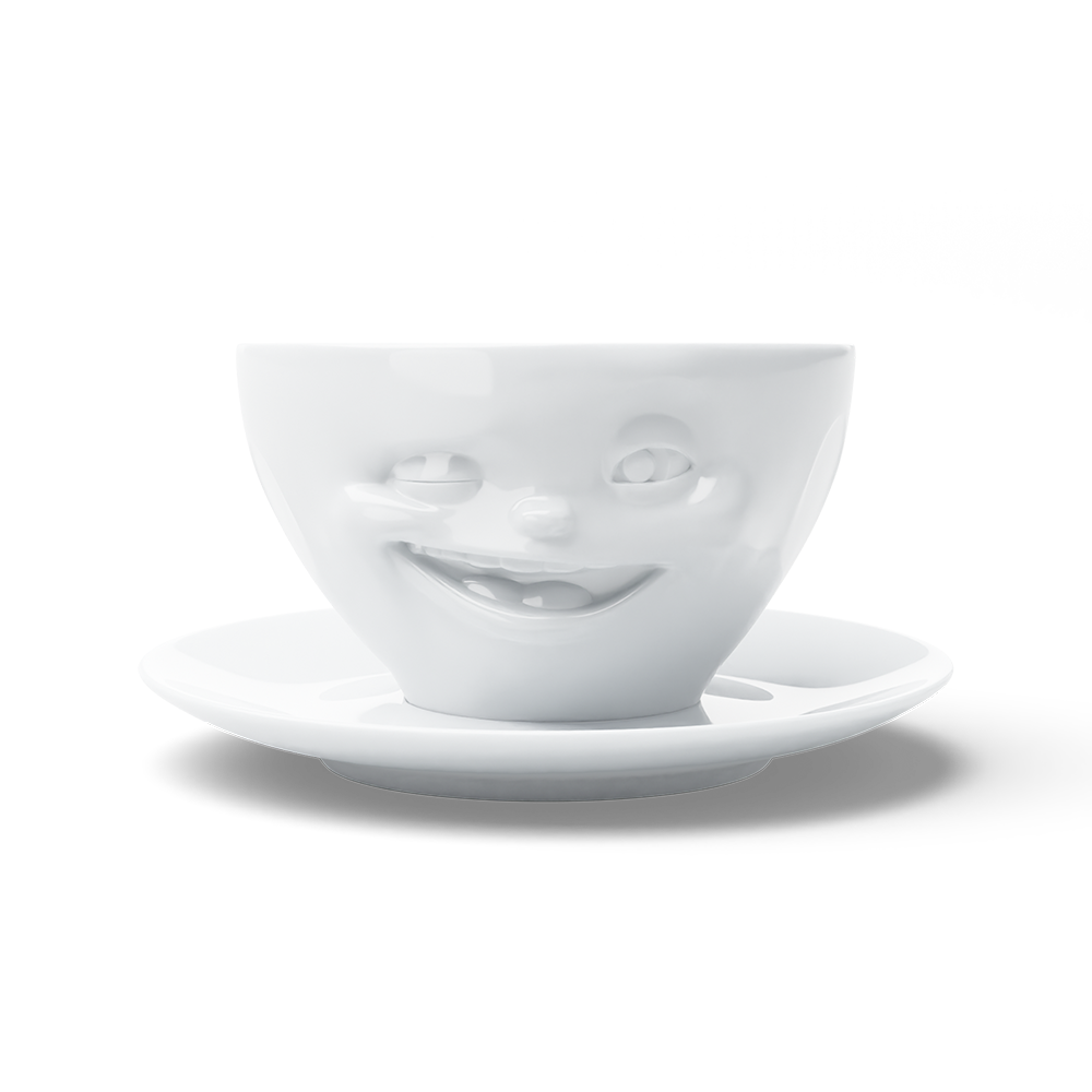 Winking Coffee Cup & Saucer | TASSEN Made in Germany by Fiftyeight Products