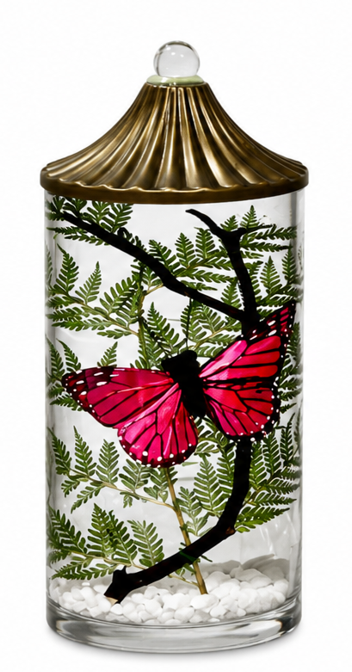 Raspberry Butterfly Lifetime Candle
