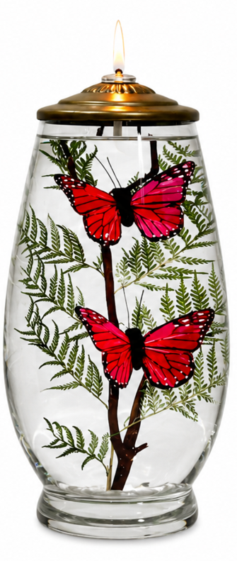 Raspberry Butterfly Lifetime Candle