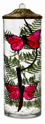 Raspberry Butterfly Lifetime Candle
