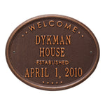 Welcome Oval "House" Plaque 