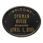 Welcome Oval "House" Plaque 