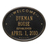 Welcome Oval "House" Plaque 