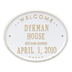 Welcome Oval "House" Plaque 