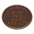 Welcome Oval "Family" Plaque 
