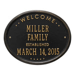 Welcome Oval "Family" Plaque 