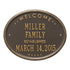 Welcome Oval "Family" Plaque 