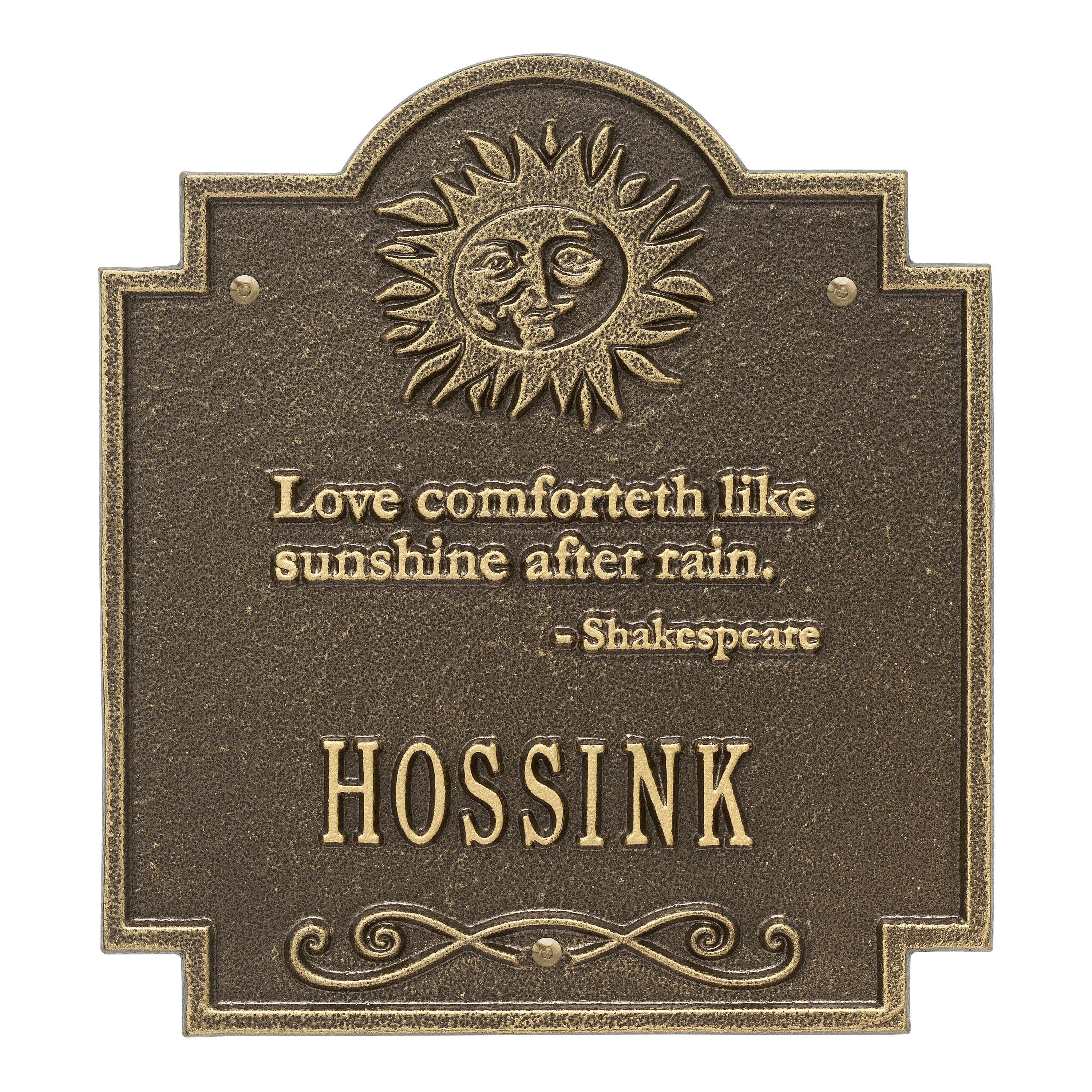 Sun Poem Wall Plaque
