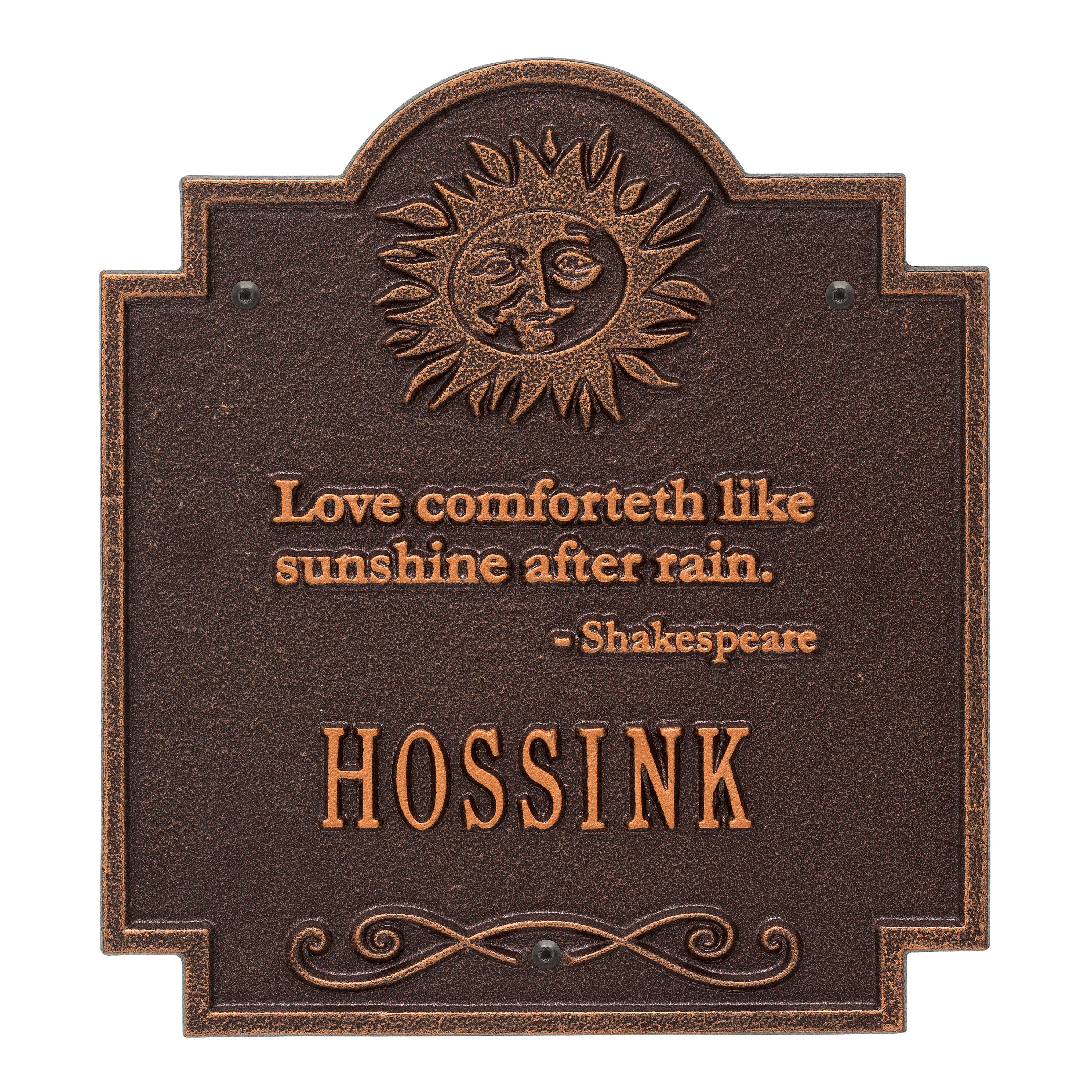Sun Poem Wall Plaque