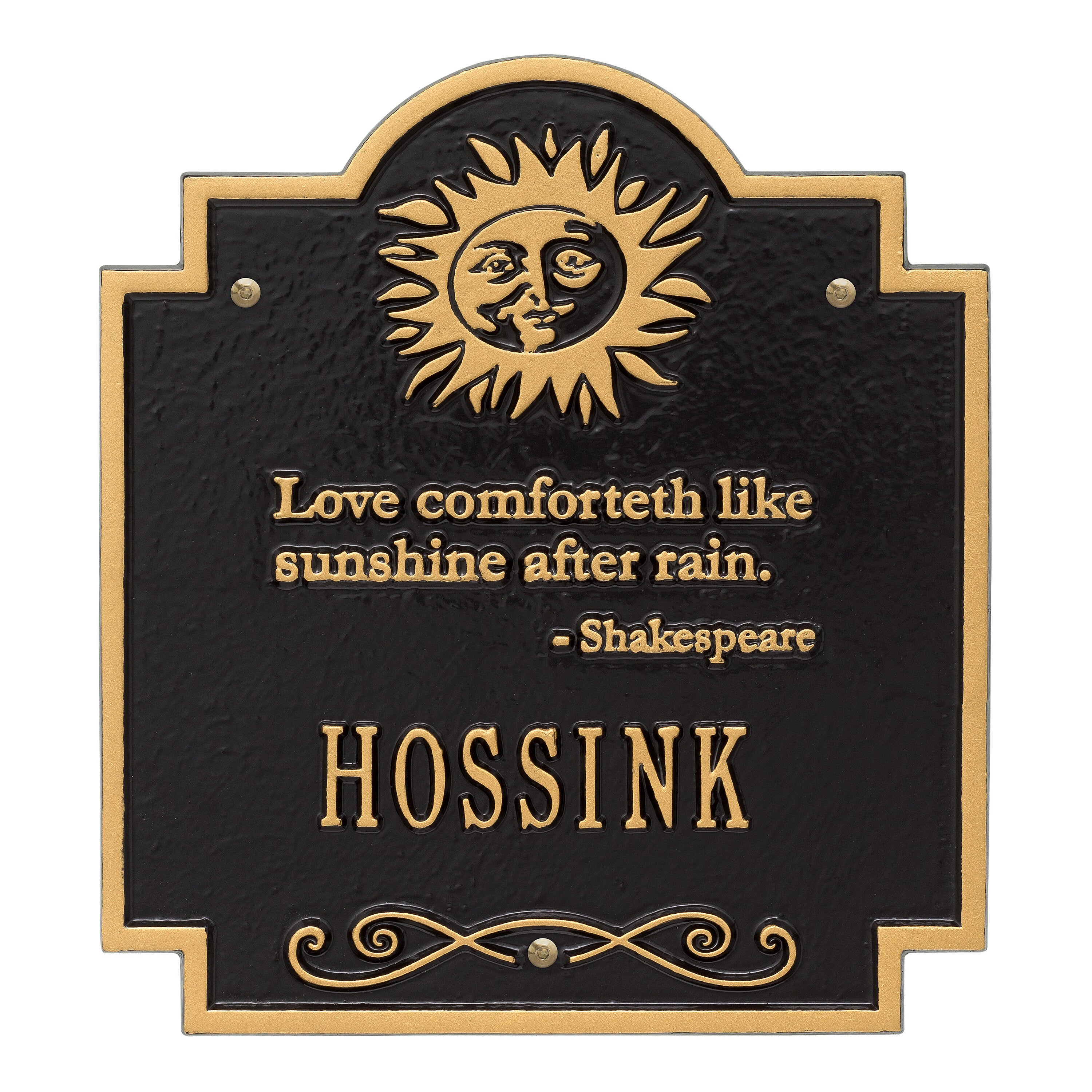 Sun Poem Wall Plaque