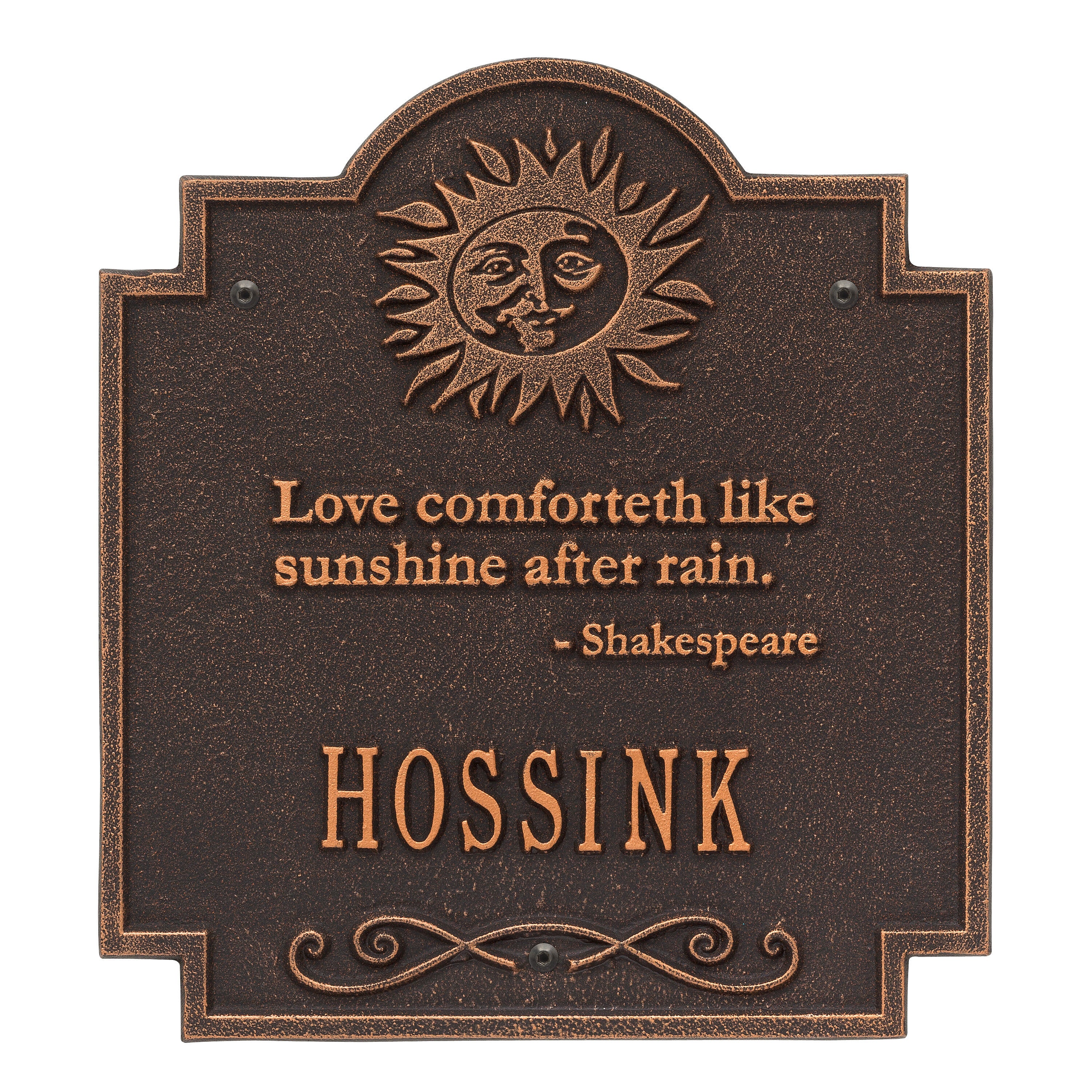 Sun Poem Wall Plaque