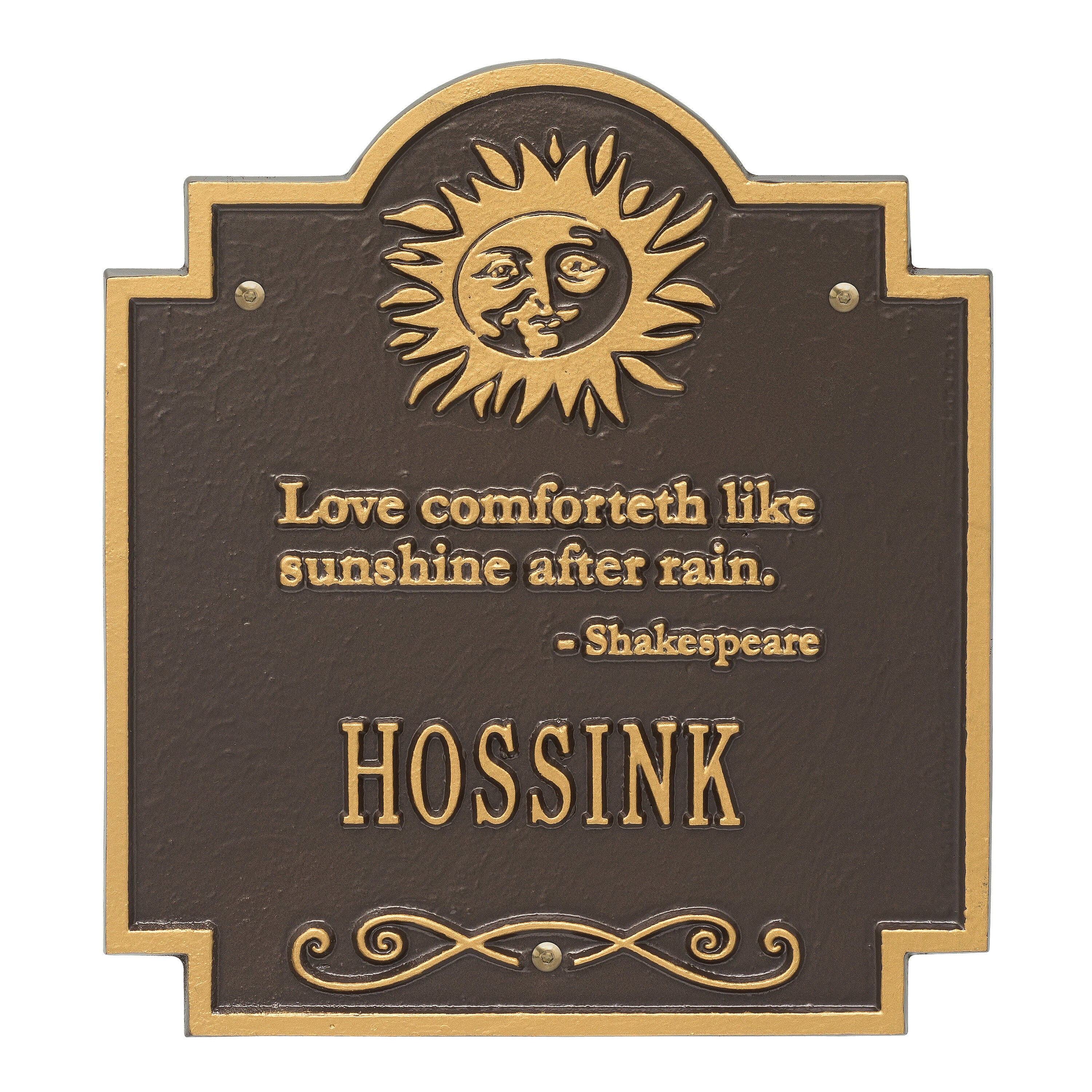 Sun Poem Wall Plaque