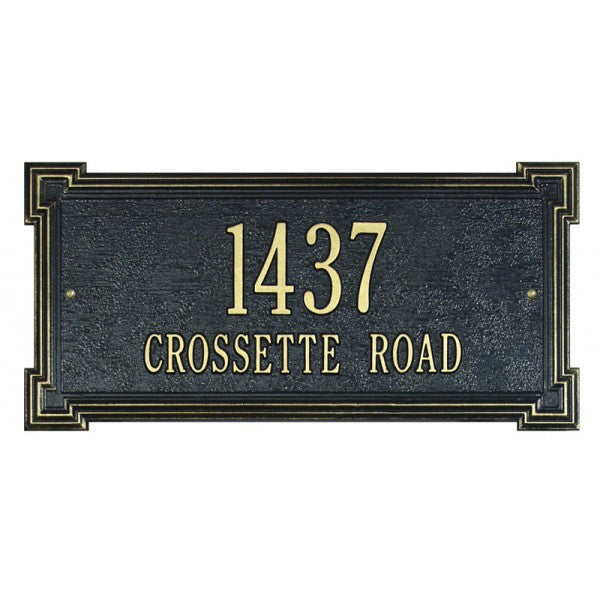 Crossette Wall Address Plaque 