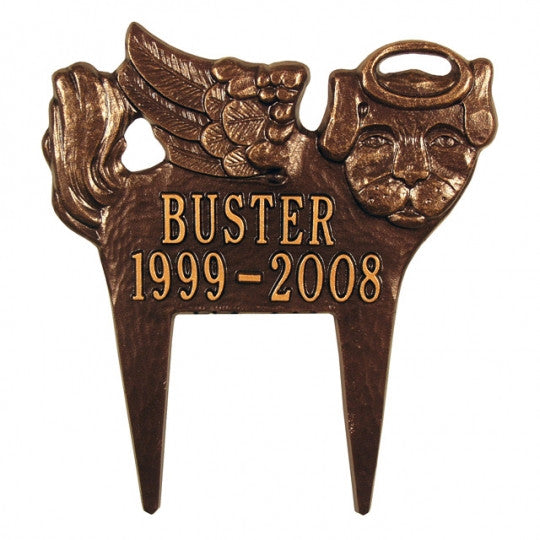 Dog Angel Pet Memorial Marker 