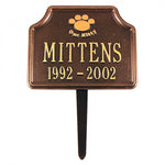 Cat Paw Memorial Marker 