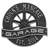 Racing Wheel Garage Plaque