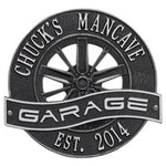 Racing Wheel Garage Plaque