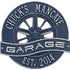 Racing Wheel Garage Plaque