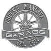 Racing Wheel Garage Plaque
