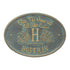 Bless This Home Monogram Oval Wall Plaque 