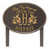Bless This Home Monogram Oval Lawn Plaque 