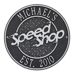 Speed Shop Plaque