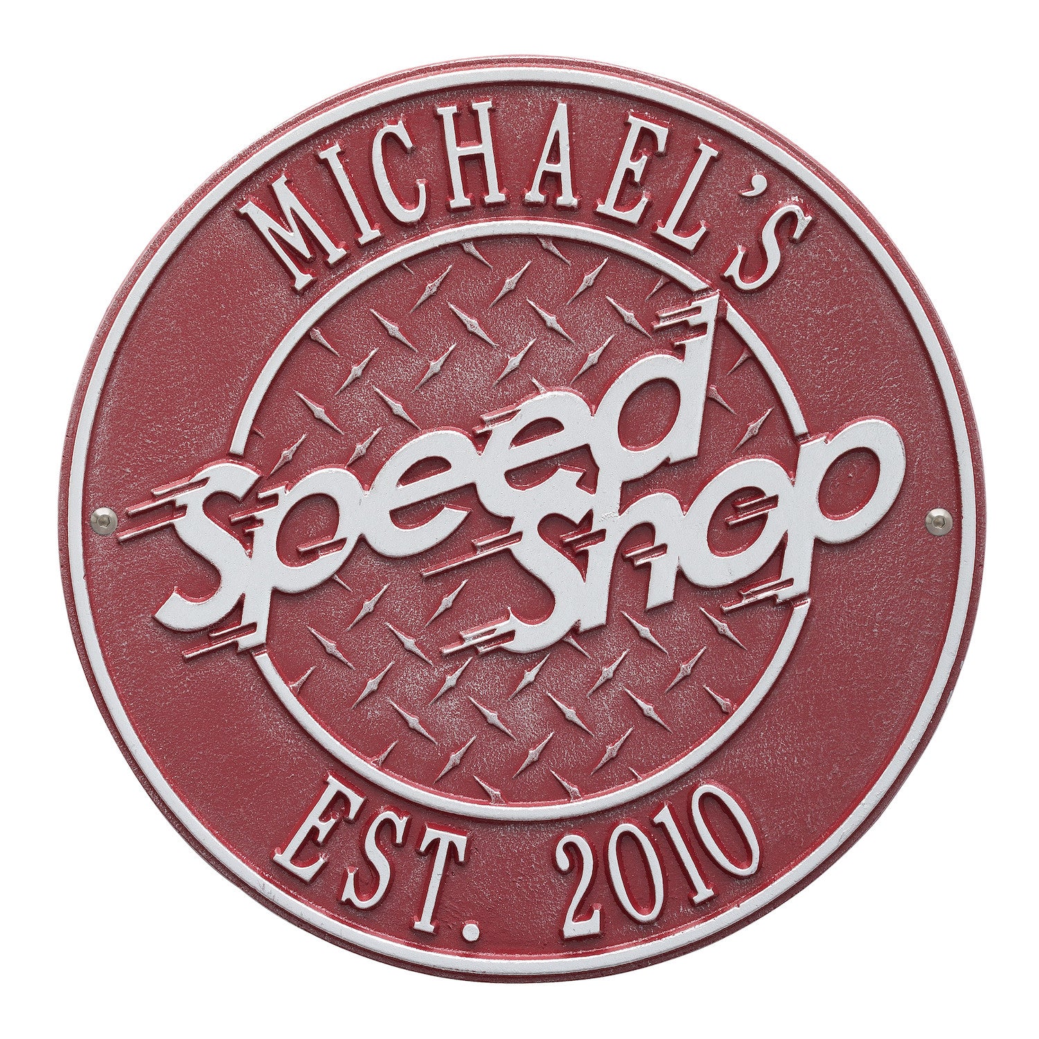 Speed Shop Plaque