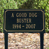 Slate Pet Memorial Plaque (Three Line)